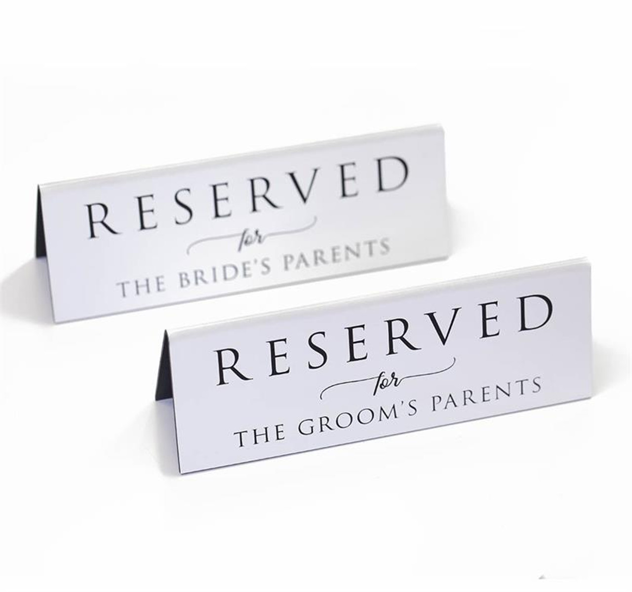 Reserved for family of the Groom Sign for Wedding Ceremony Seating Banner 